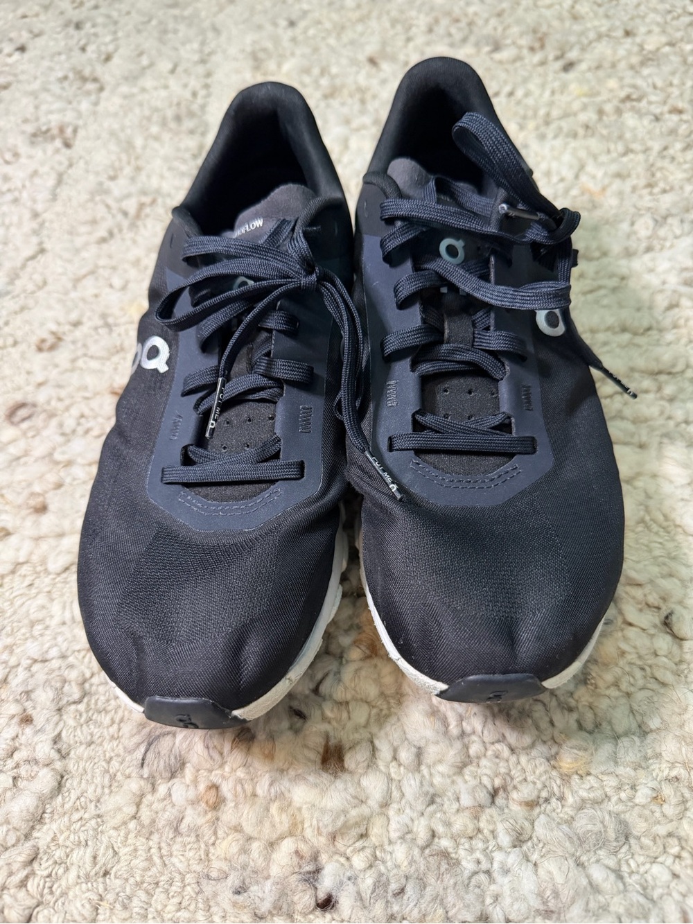 On Running Black Cloud Sneaker with White Midsole